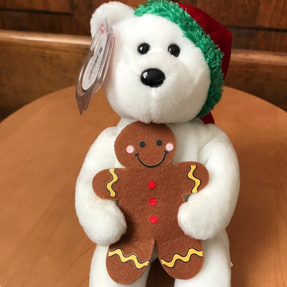 Ty Christmas Bears; Goody w/Gingerbread Yummy w/Peppermint & Tasty w/Candy Cane - Picture 3 of 14